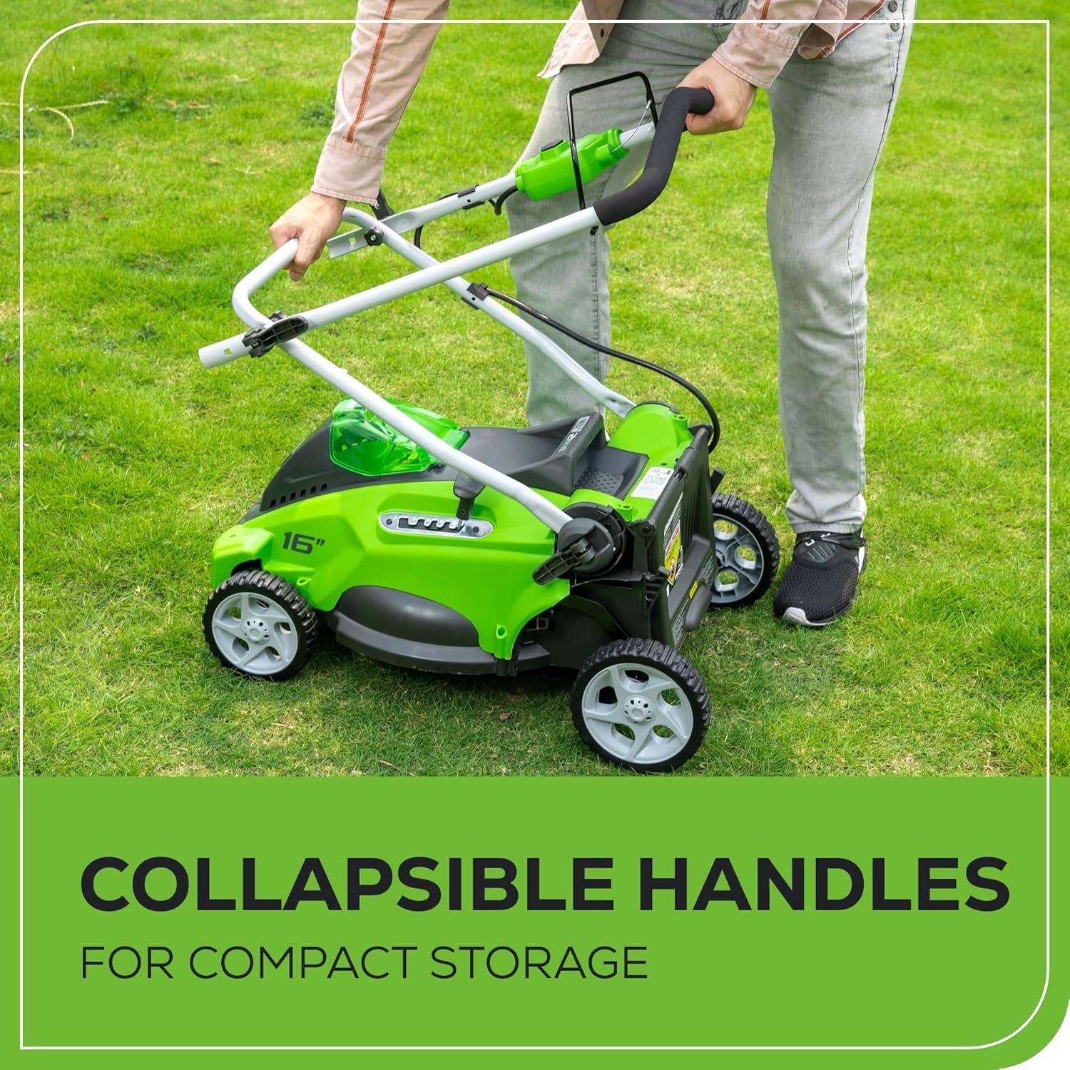 Greenworks 40V 16-inch Cordless Lawn Mower, 4.0 Ah Battery and Charger Included 25242 - Available at All In One Marketplace Canada