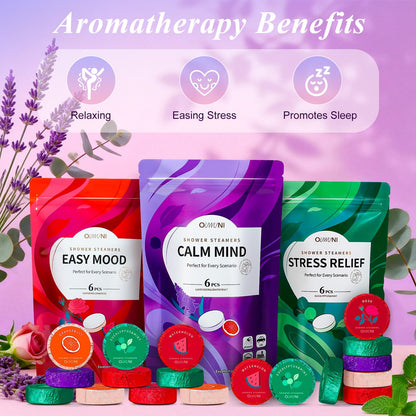 Shower Steamers Aromatherapy Pods- 18 Pack Shower Bombs Organic Essential Oils, Womens Stocking Stuffers, Christmas Self Care Gifts for Women Mom Her Grandma Wife, White Elephant Gifts 🍁 All In One Marketplace Canada