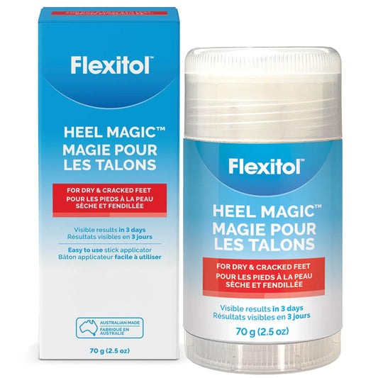 Flexitol Heel Magic for Treating Cracked and Dry Heels (70g) - Available at All In One Marketplace Canada