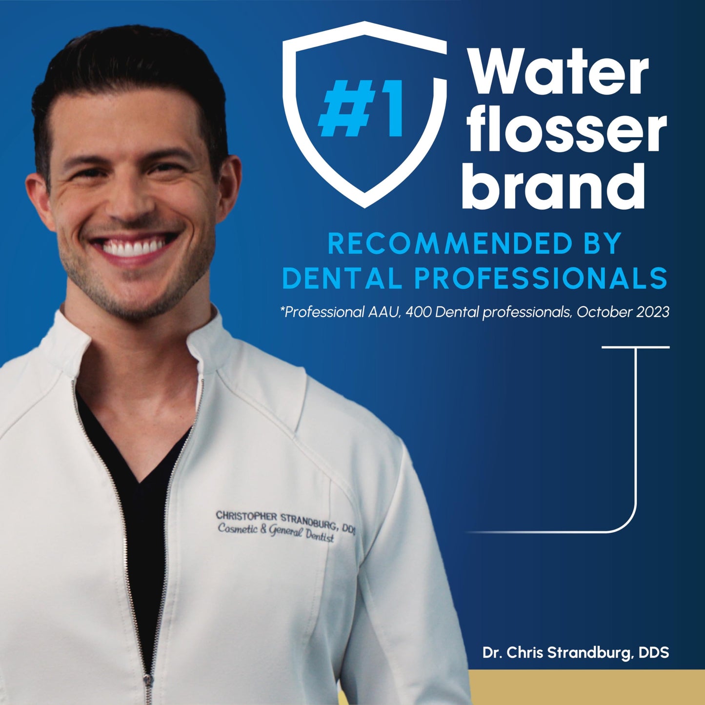 Waterpik Aquarius Water Flosser For Teeth Cleaning, Gums, Braces, Dental Care, Electric Power With 10 Settings, 7 Tips For Multiple Users & Needs, CDA Validated, Blue WP-663, Packaging May Vary Waterpik