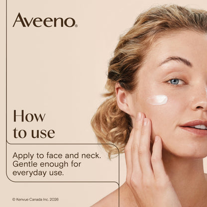 Aveeno Positively Radiant Daily Moisturizer SPF 15 - Face Lotion with Soy Formula for Dry Skin, Hypoallergenic & Oil-Free Lotion, Evens Tone & Texture, Non-Comedogenic Moisturizer for Face 120 mL