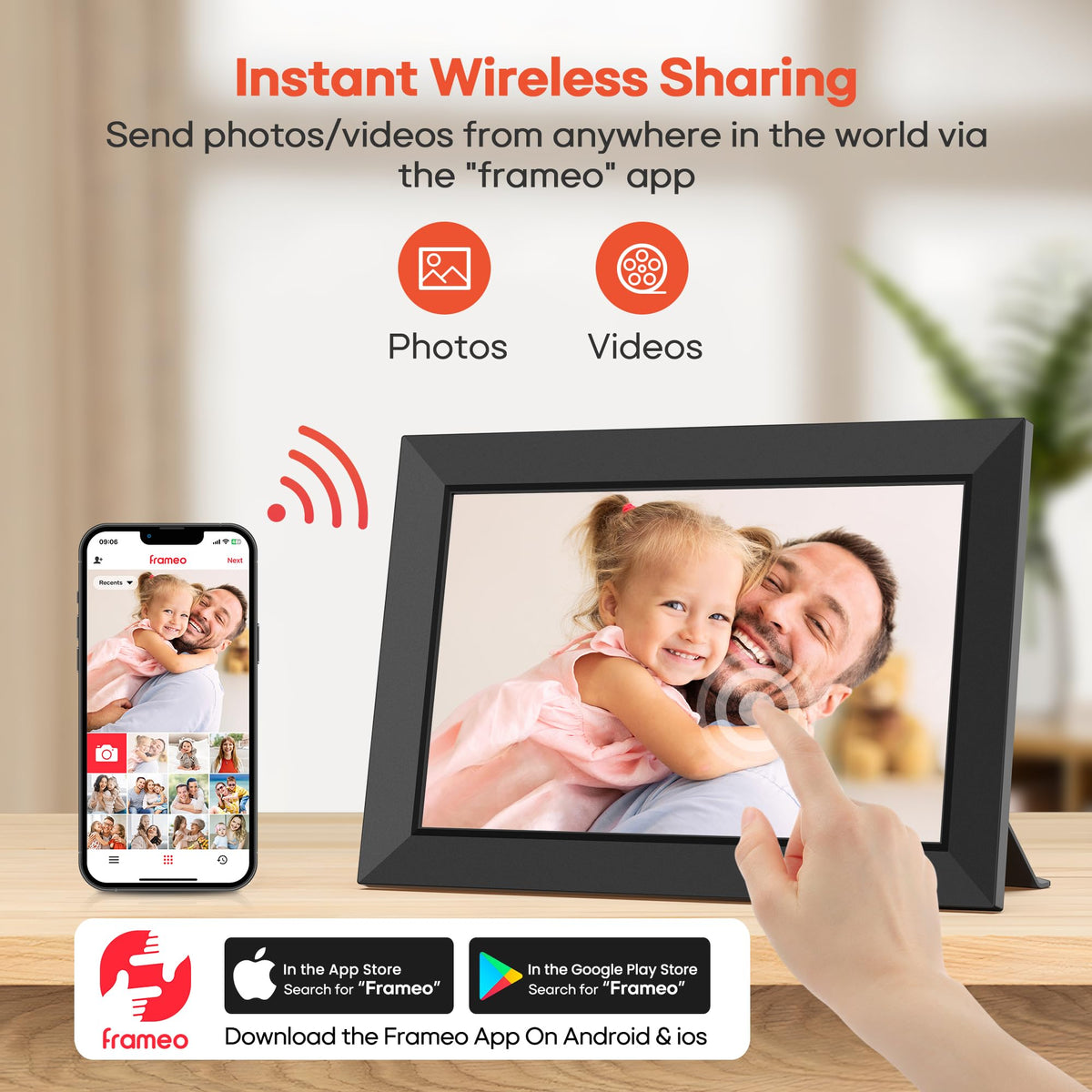 Frameo 10.1" Digital Picture Frame, 32GB Memory WiFi Electronic Photo Frame 🍁 All In One Marketplace Canada