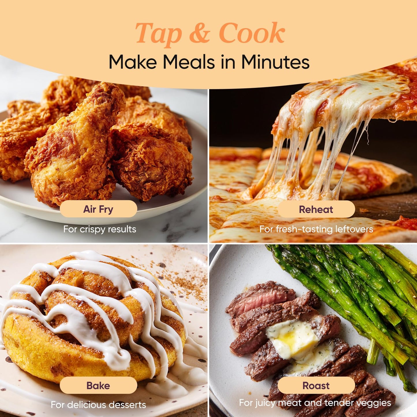 Cosori Lite 2.1 Qt Small Air Fryer, Max 400°F, 4-in-1, 97% Less Oil, Gray Cosori