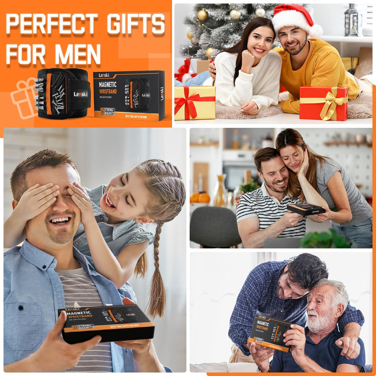 Lenski Stocking Stuffers for Men, Magnetic Wristband Tools Gifts for Men 🍁 All In One Marketplace Canada