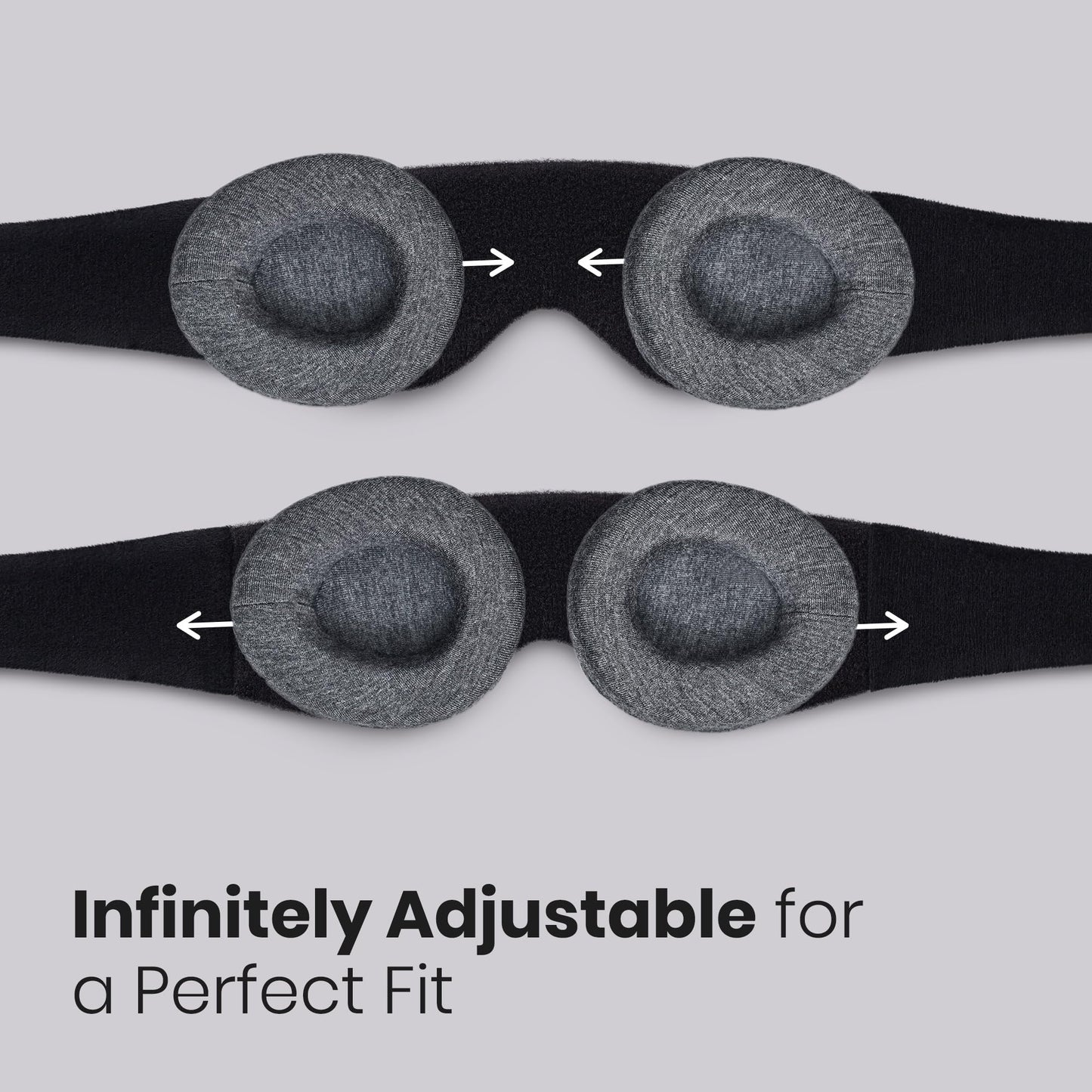 Manta Original Sleep Mask - Maximum Blackout Sleep Mask for Deep Sleep, Adjustable with Detachable Eye Cups, Zero Eye Pressure for Back & Belly Sleepers, Ideal for Travel, Shift Work & Daytime Sleep - Available at All In One Marketplace Canada
