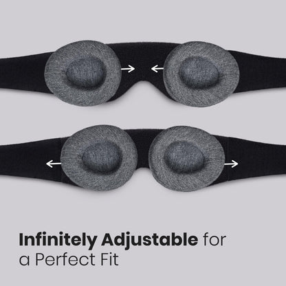 Manta Original Sleep Mask - Maximum Blackout Sleep Mask for Deep Sleep, Adjustable with Detachable Eye Cups, Zero Eye Pressure for Back & Belly Sleepers, Ideal for Travel, Shift Work & Daytime Sleep - Available at All In One Marketplace Canada