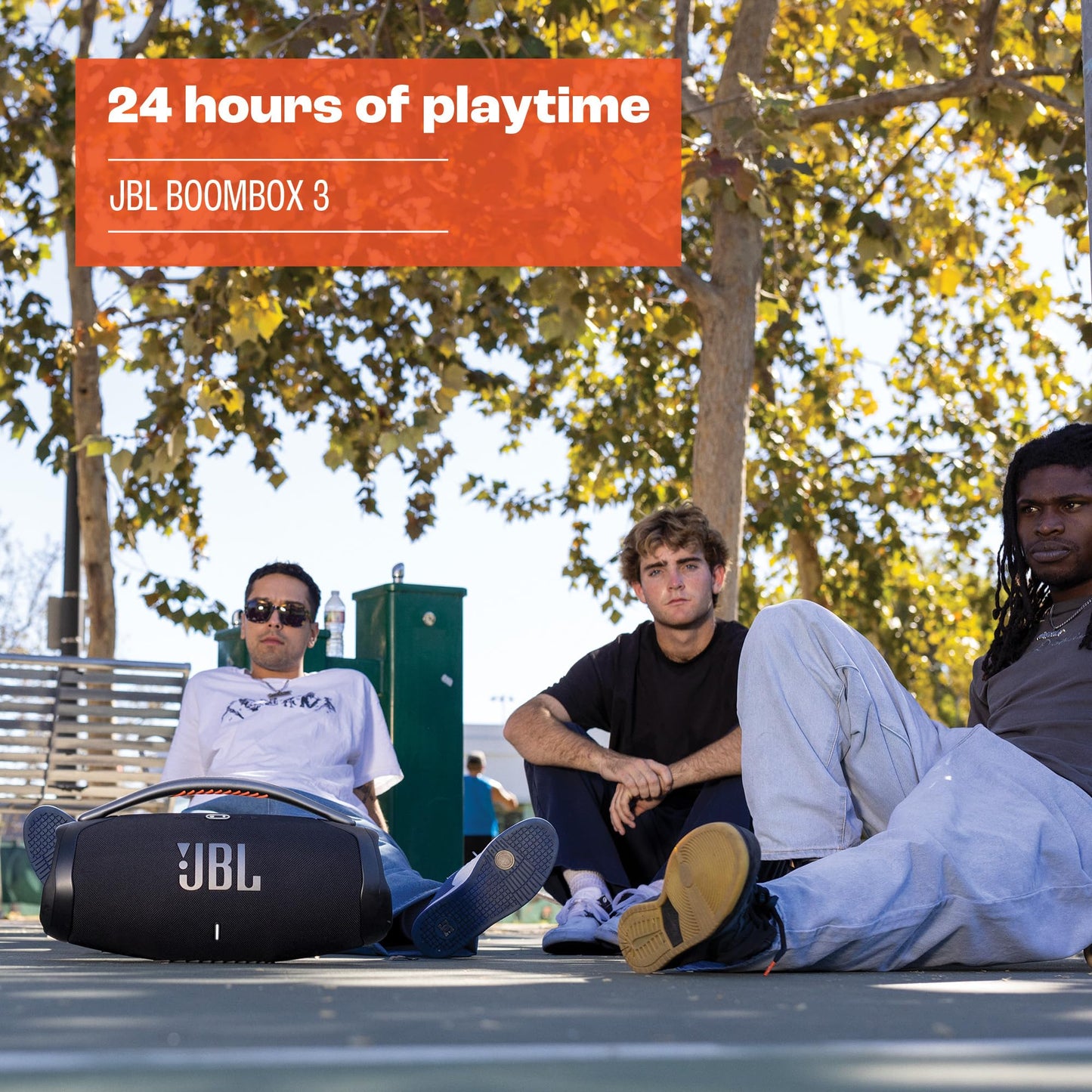 JBL Boombox 3 - Portable Bluetooth Speaker, Powerful Sound and Monstrous bass, IPX7 Waterproof, 24 Hours of Playtime, powerbank, JBL PartyBoost for Speaker Pairing, and eco-Friendly Packaging (Black) 🍁 All In One Marketplace Canada