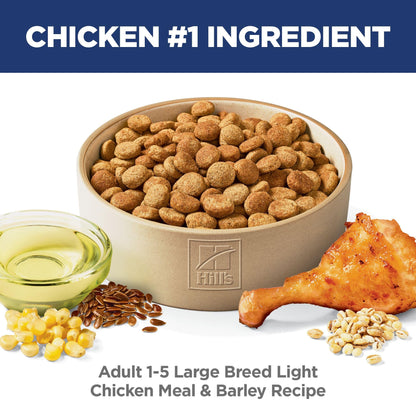 Hill's Science Diet Adult Light Large Breed with Chicken Meal & Barley Dry Dog Food 13.6 kg Bag Hill's Science Diet