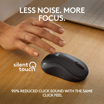 Logitech M240 Silent Bluetooth Mouse, Wireless, Compact, Portable, Smooth Tracking, 18-Month Battery, for Windows, macOS, ChromeOS, Compatible with PC, Mac, Laptop, Tablets - Graphite - Available at All In One Marketplace Canada