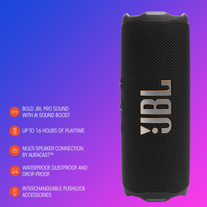 JBL Flip 7 - Portable Waterproof and Drop-Proof Speaker - Pink