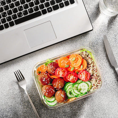 M MCIRCO 24-Piece Glass Food Storage Containers with Snap Locking Lids,Glass Meal Prep Containers Set - Airtight Lunch Containers, Microwave, Oven, Freezer and Dishwasher - Available at All In One Marketplace Canada
