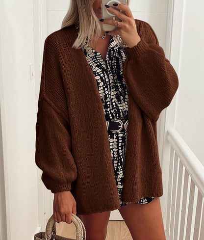 PRETTYGARDEN Womens Open Front Oversized Cardigan Sweaters Caramel 🍁 All In One Marketplace Canada