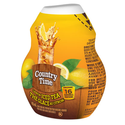 Country Time Lemon Iced Tea Liquid Drink Mix, 48 mL Bottle (Pack of 12) 🍁 All In One Marketplace Canada