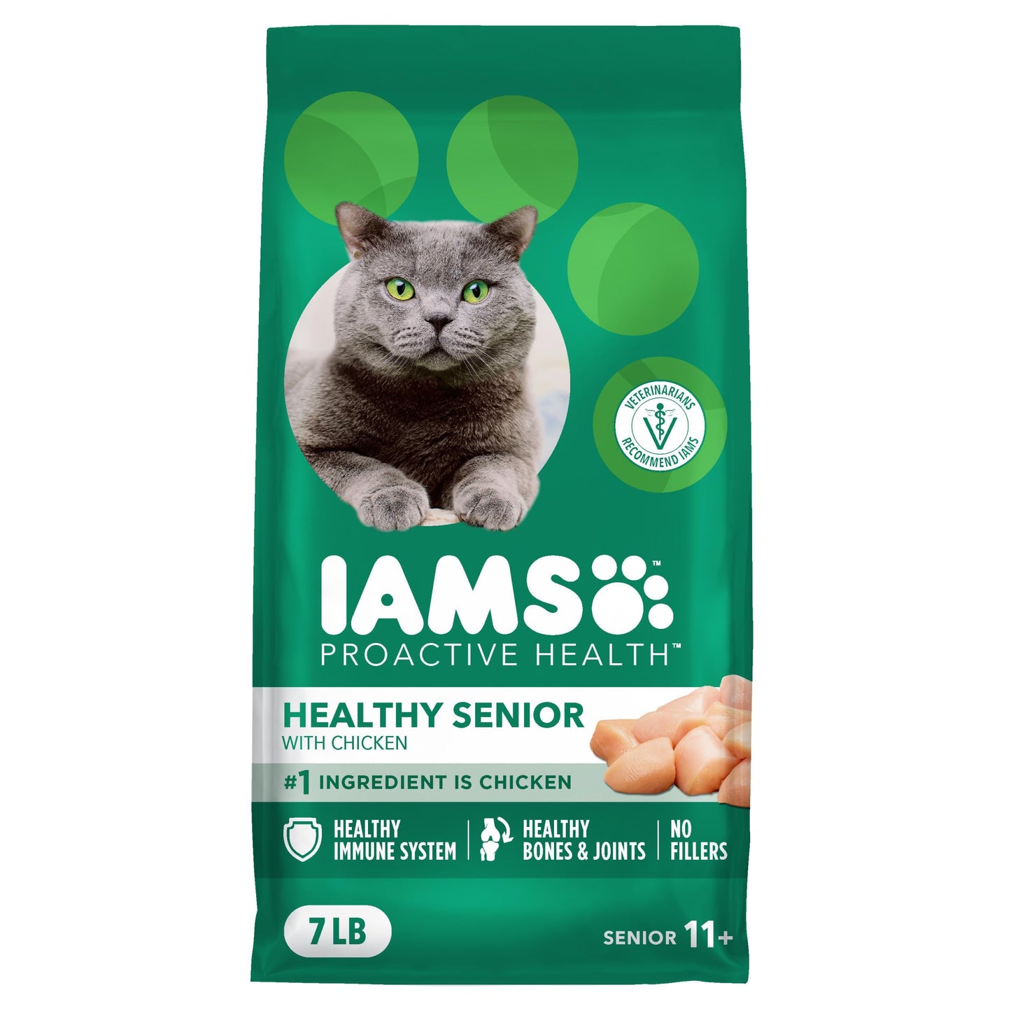 IAMS Proactive Health Senior Dry Cat Food, Chicken Flavour, 3.18kg 🍁 All In One Marketplace Canada