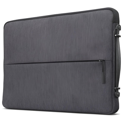 Lenovo Urban Sleeve for 15.6-inch Laptop/Notebook/Tablet - Water Resistant - Padded Compartments - Zippered Accessory Storage - Reinforced Rubber Corners - Extendable Handle - Charcoal Grey