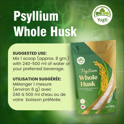 Yogti Whole Psyllium Husk, 912 g