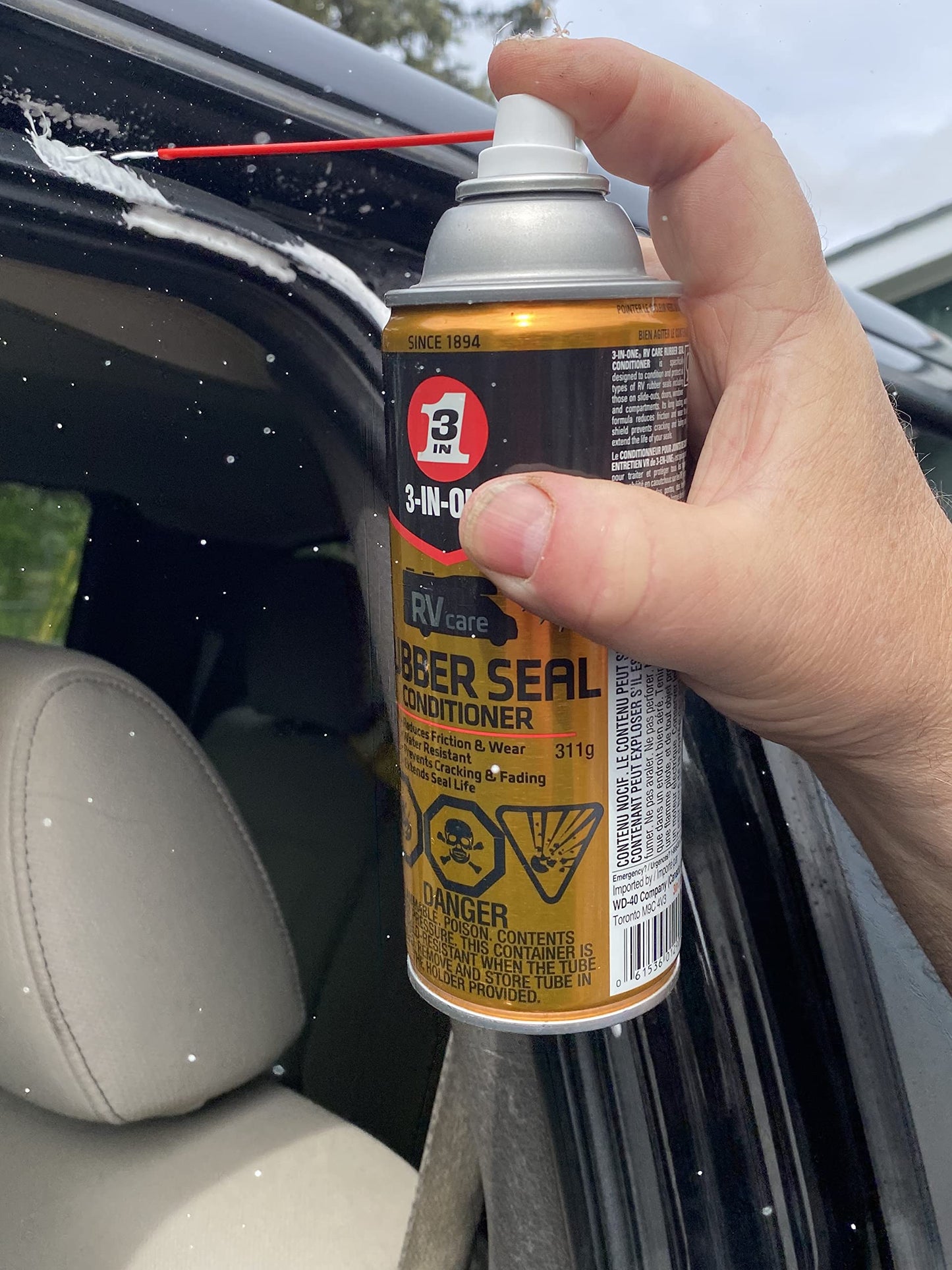 3-in-ONE RV Care Rubber Seal Conditioner 311g | Seal in Long-Lasting Protection from Weather and Sun by Using a Mess-Free Rubber Seal Conditioner with UV Shield | 01290 | Single Can 🍁 All In One Marketplace Canada