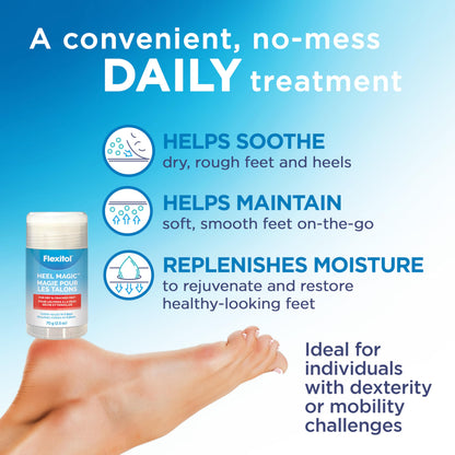 Flexitol Heel Magic for Treating Cracked and Dry Heels (70g) - Available at All In One Marketplace Canada