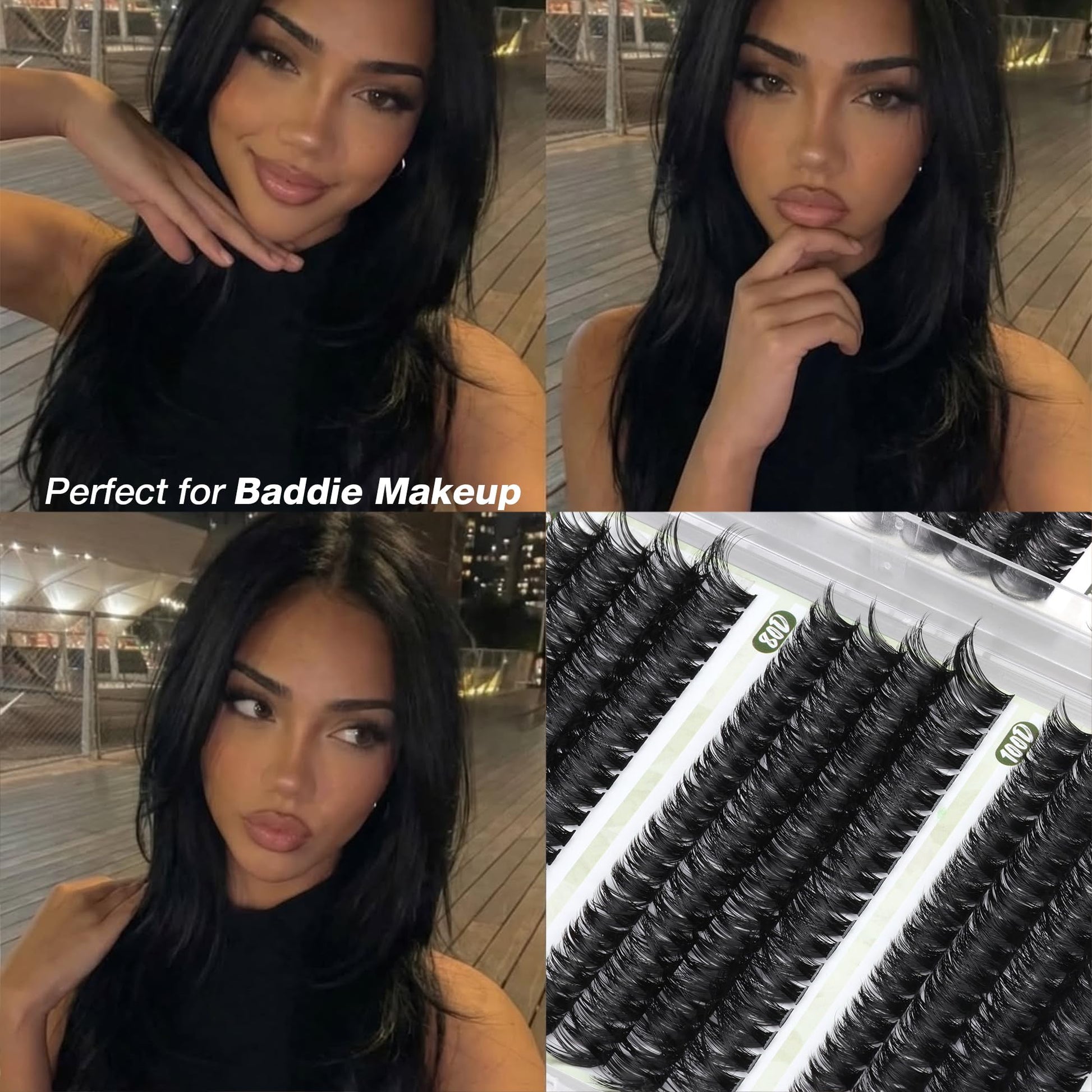 D Curl Cluster Eyelash Extensions 480Pcs Volume Lash Extensions DIY Eyelash Extensions for Beginners Wispy Eyelash Clusters Natural Fluffy Individual Lashes Clusters (60D 80D 100D Mixed, 10-16MM) - Available at All In One Marketplace Canada