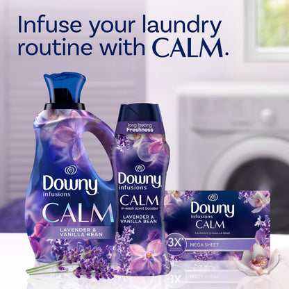 Downy Infusions In-Wash Laundry Scent Booster Beads, CALM, Soothing Lavender and Vanilla Bean, 680 g