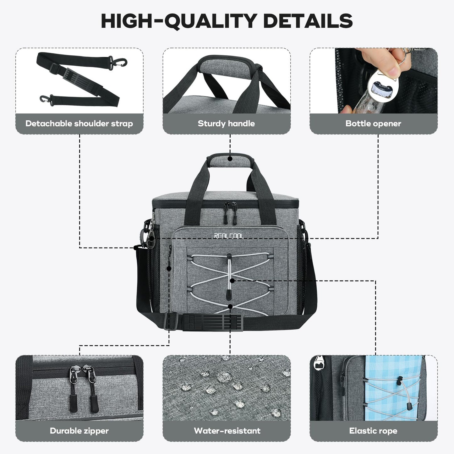 RealCool 35/45 Can Collapsible Soft Cooler Bag, Leakproof Ice Chest 🍁 All In One Marketplace Canada