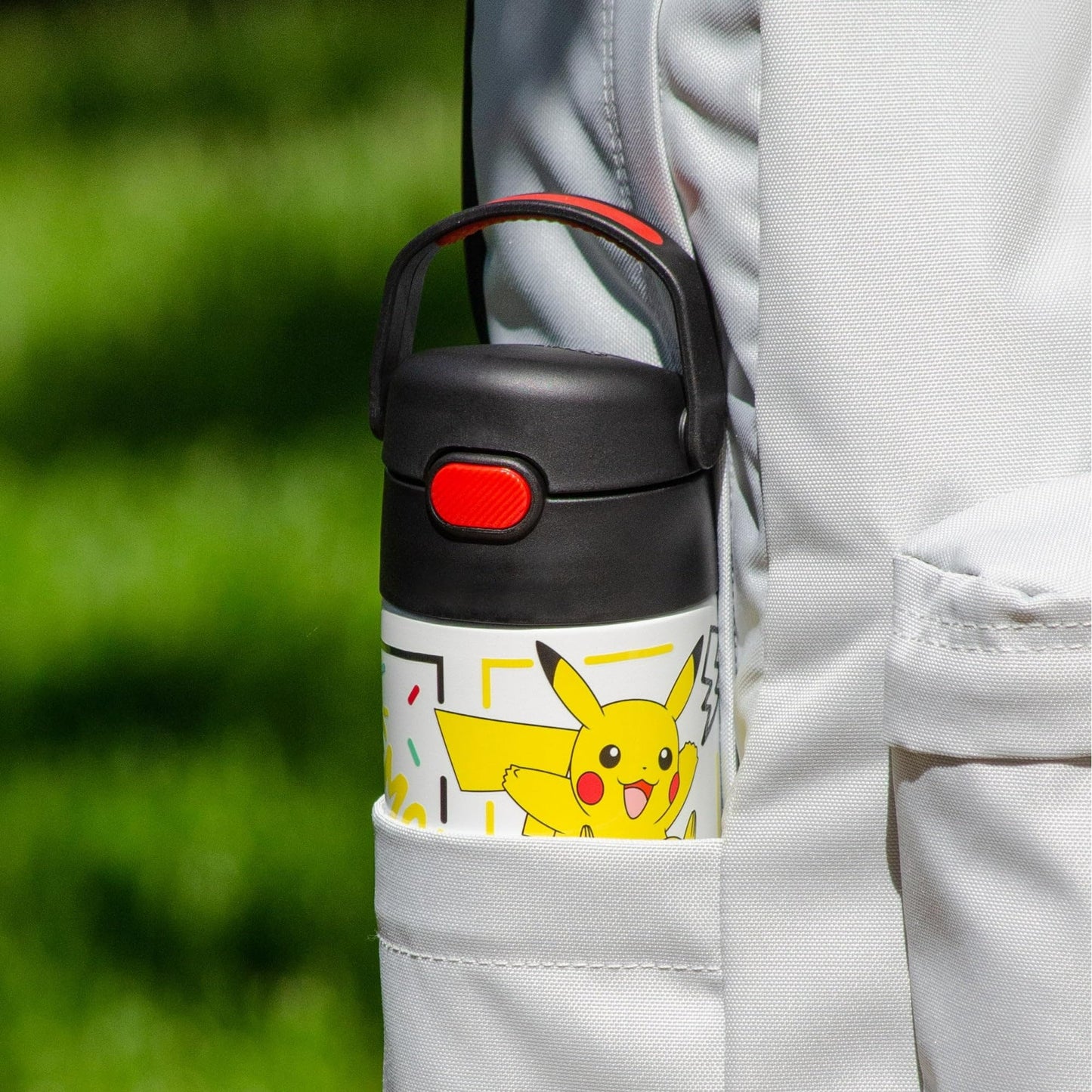 THERMOS FUNTAINER Water Bottle with Straw, 14oz, Pokemon