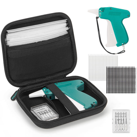 Mini Stitch Gun for Clothes, Mini Clothing Stitcher Gun, Speedy Clothing Fixer Stitchy, Quick Stitch Sewing Gun Kit with 2500 Black & 2500 White Fasteners, 6 Needles and Hard Case - Not Standard Gun