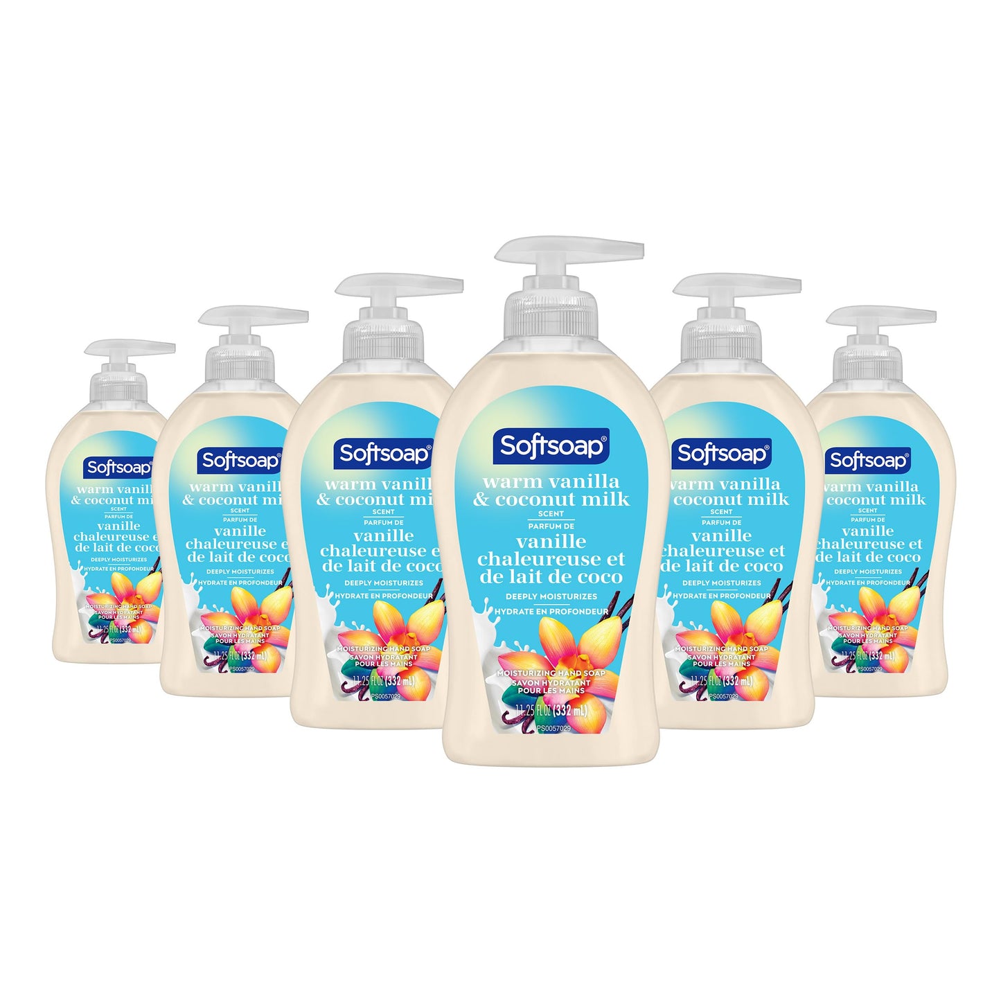Softsoap Hand Soap, Warm Vanilla & Coconut Milk Scent, 332 mL (6 Pack) Softsoap