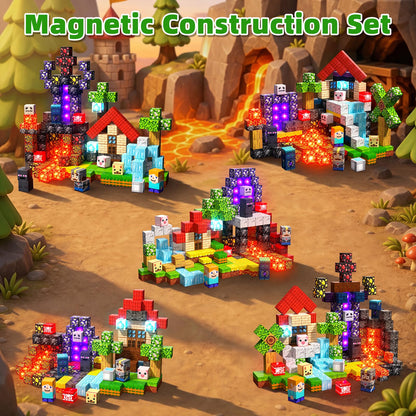 200PCS Light Up Magnetic Blocks, Building Cube Set Birthday Gifts for Kids 🍁 All In One Marketplace Canada