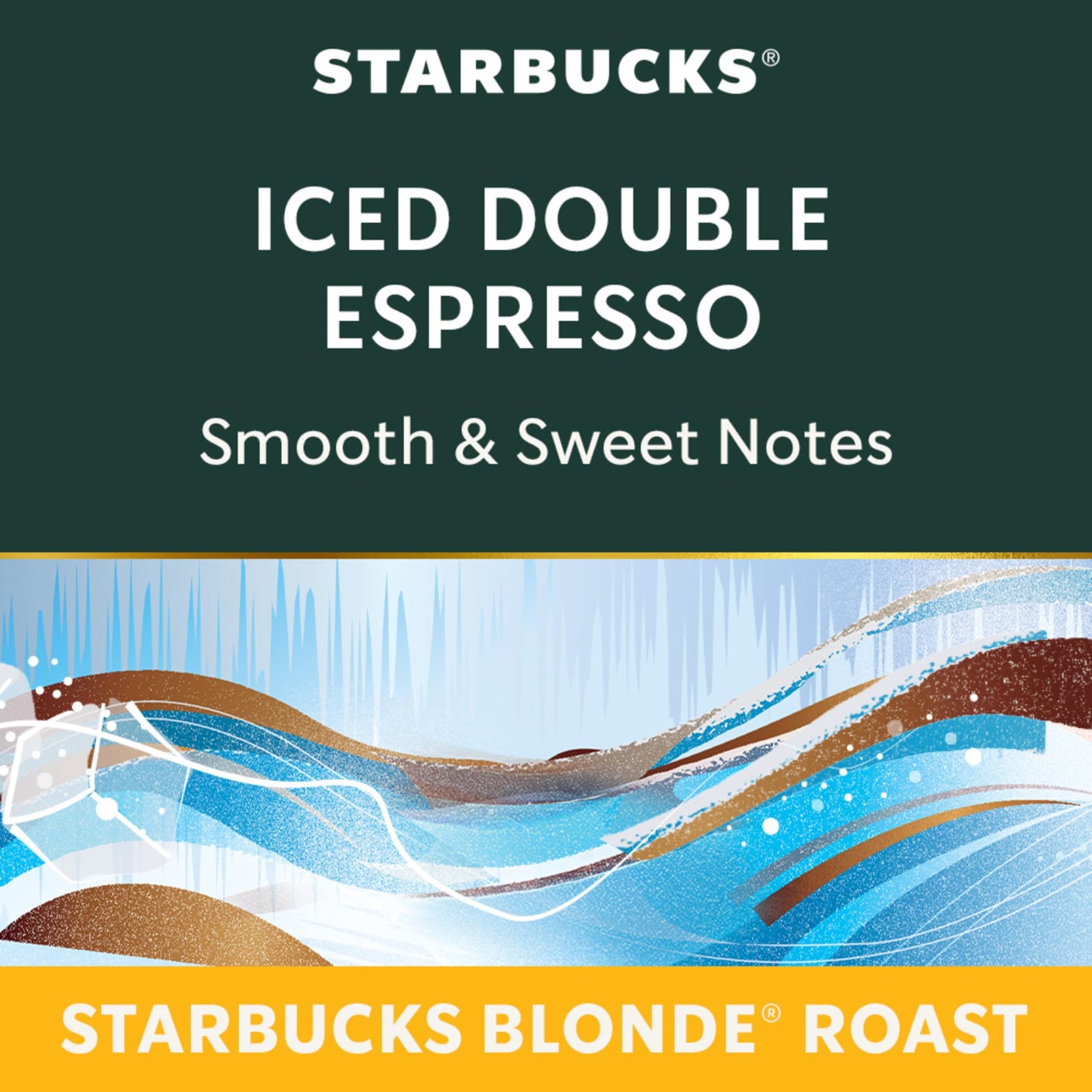 Starbucks Iced Double Espresso for Nespresso Vertuo - Blonde Roast Capsules, 320g (4-Pack)