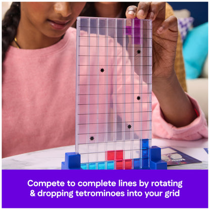 Spin Master Games, Tetris: The Board Game, Play the Classic Puzzle Game Tetris in Real Life, Multiplayer Head-to-Head Puzzle Challenge, 2-4 Players, for Ages 8 & Up Spin Master Games