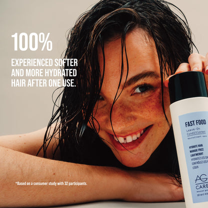 AG Care Fast Food Leave On Conditioner - Ulta-Shine and Weightless Conditioner, 8 Fl Oz - Available at All In One Marketplace Canada
