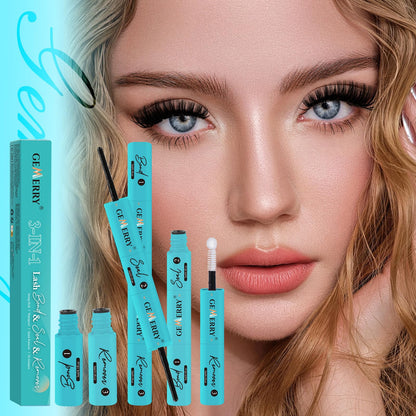 GEMERRY 3-IN-1 Lash Glue Lash Bond and Seal and Remover Clusters Lashes Glue Black Cluster Eyelash Glue Waterproof Long Lasting DIY Eyelash Extension at Home Latex-Free 9ML - Available at All In One Marketplace Canada