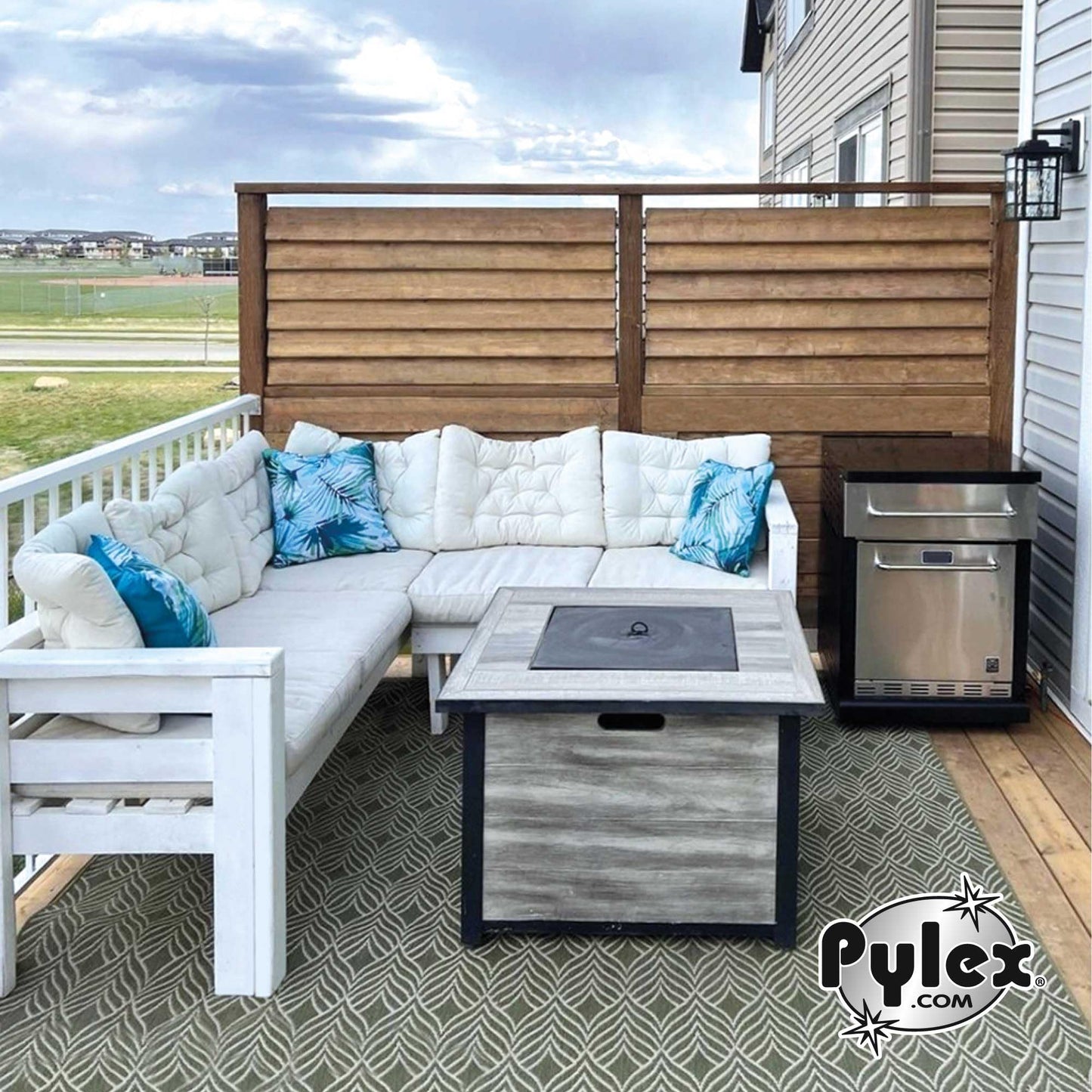 Pylex 11060 Deck Sunblind System, Black Pylex