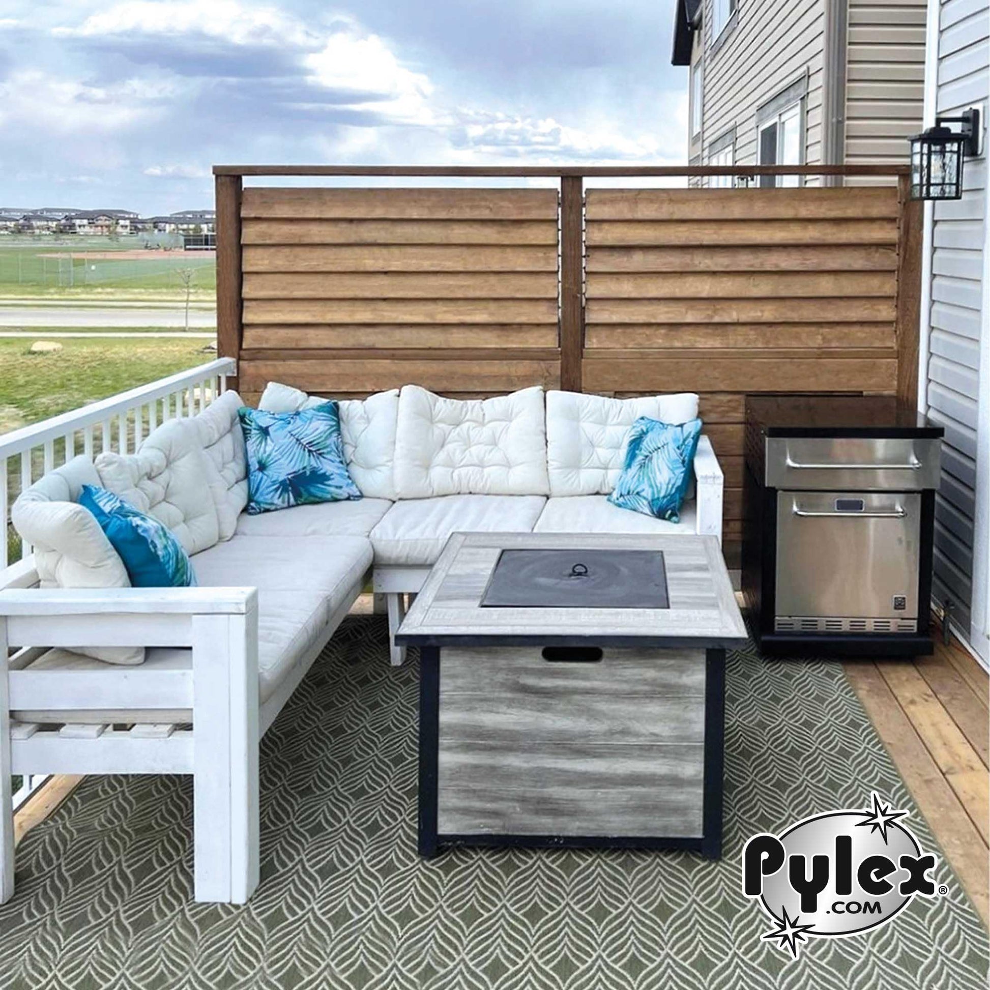 Pylex 11060 Deck Sunblind System, Black Pylex