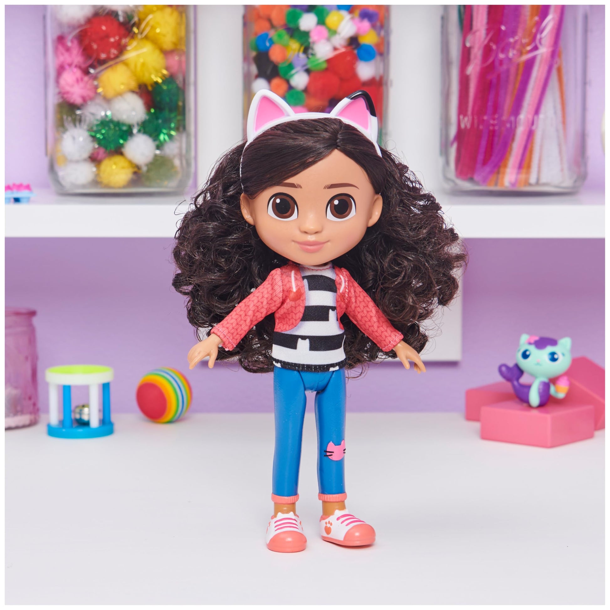 Gabby’s Dollhouse, 8-inch Gabby Girl Doll, Kids Toys for Ages 3 and up DREAMWORKS GABBY'S DOLLHOUSE