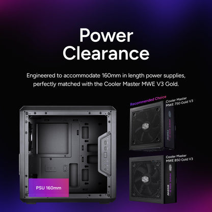 Cooler Master MasterBox Q300L Micro-ATX Tower with Magnetic Design Dust Filter, Transparent Acrylic Side Panel, Adjustable I/O & Fully Ventilated Airflow, Black (MCB-Q300L-KANN-S00) 🍁 All In One Marketplace Canada