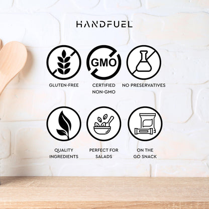 Handfuel 12 Pack Variety Flavoured Cashews, 4 Flavours - 3 x 40g of Each handfuel