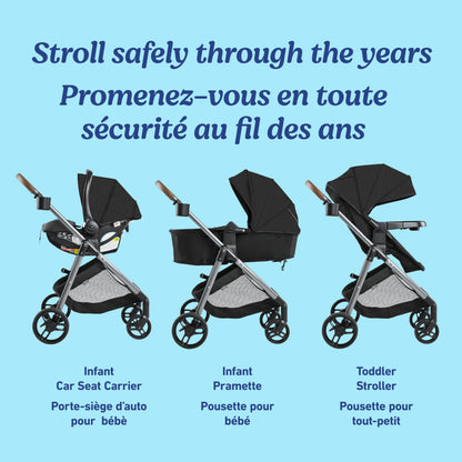 Graco Modes Trio Travel System | Riordan (Black) | 3-in-1 Baby Stroller and Car Seat Combo | Rear-Facing from 1.8-16 kg (4-35 lb) 🍁 All In One Marketplace Canada