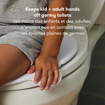 Frida Baby Fold-and-Go Potty Seat for Toilet, Foldable Travel Potty Seat for Toddler, Fits Round & Oval Toilets, Non-Slip Base, Handles, Includes Free Travel Bag - Available at All In One Marketplace Canada