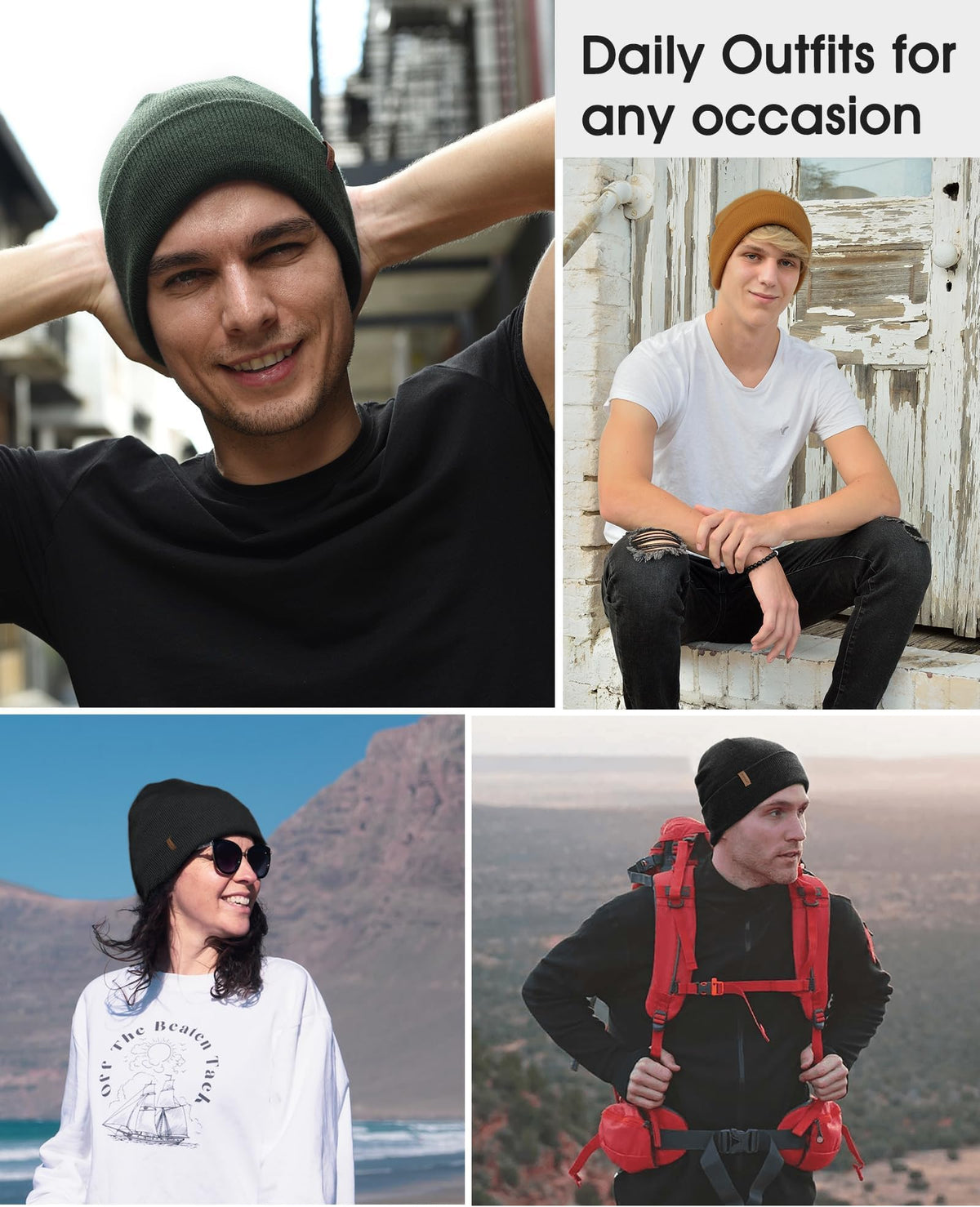 FURTALK Unisex Cuffed Beanie Thick Double Knit Winter Skull Cap 🍁 All In One Marketplace Canada