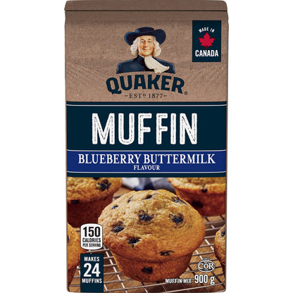 Quaker Blueberry Buttermilk Flavour Muffin Mix, Multi-Pack, 900g (Pack of 12)
