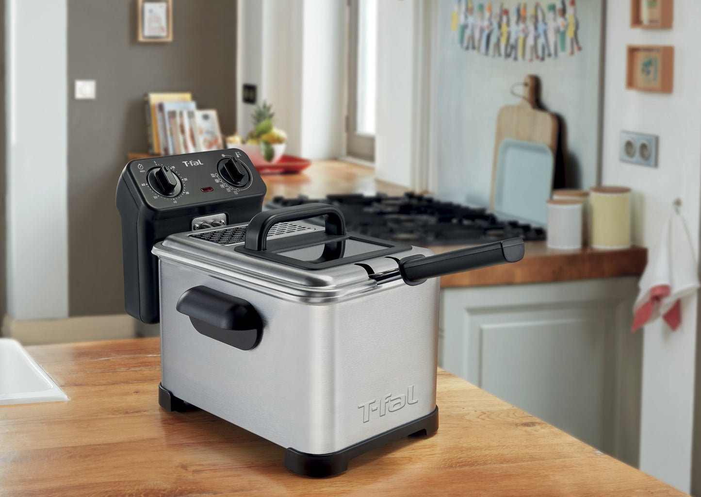 T-Fal Deep Fryer, Friteuse, single Basket Deep Fryer, Semi-Pro Deep Fryer, Stainless Steel T-Fal