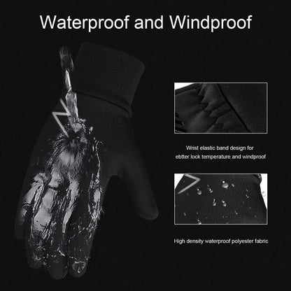 YukiniYa Kids Winter Gloves Back Water Repellent Touchscreen Warm Fleece Anti-slip for Boys Girls 3-15 Years 🍁 All In One Marketplace Canada