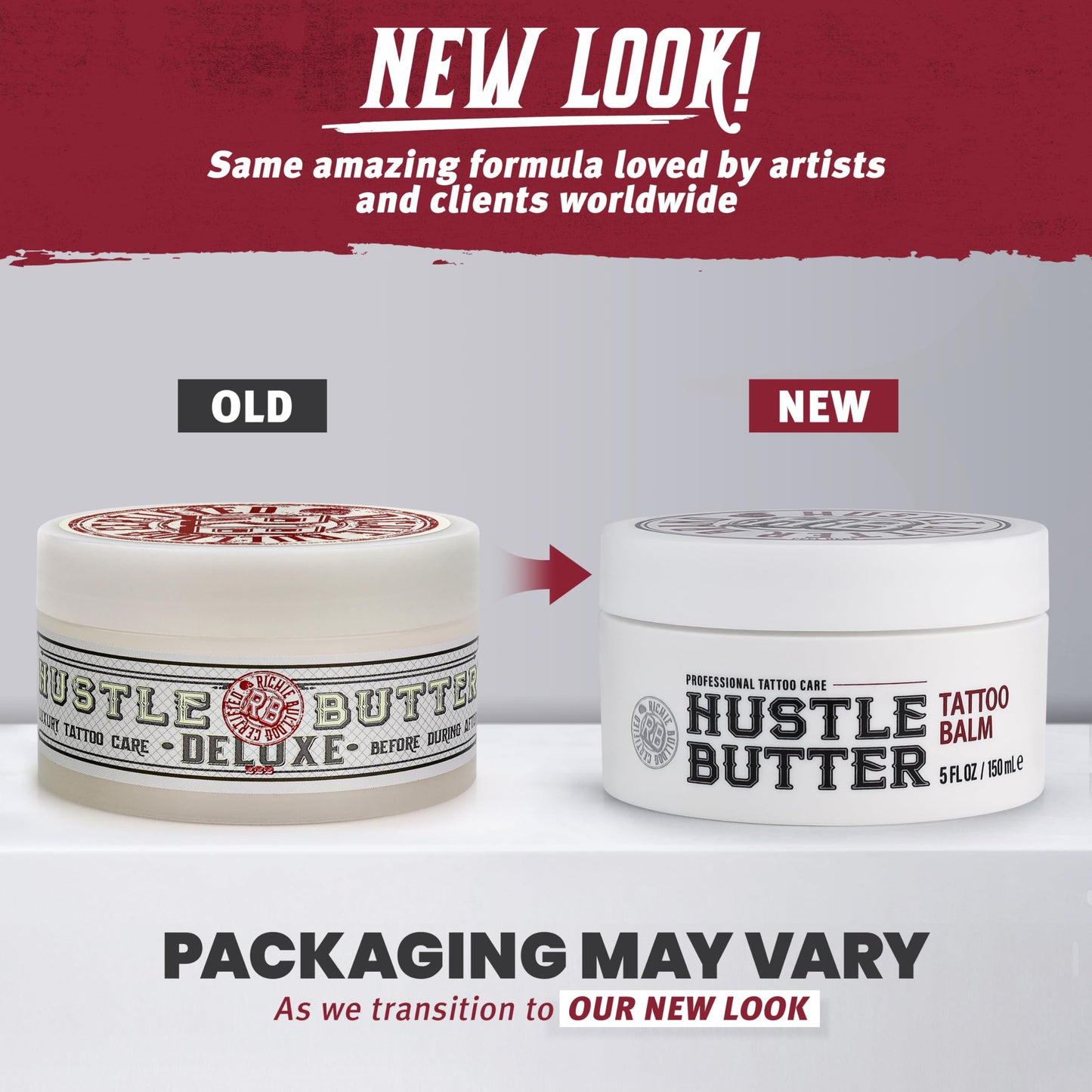 Hustle Butter Tattoo Aftercare 5oz Tattoo Balm, Heals + Protects New Tattoos and Rejuvenates Older Tattoos - 100% Vegan Tattoo Cream No-Petroleum - Available at All In One Marketplace Canada