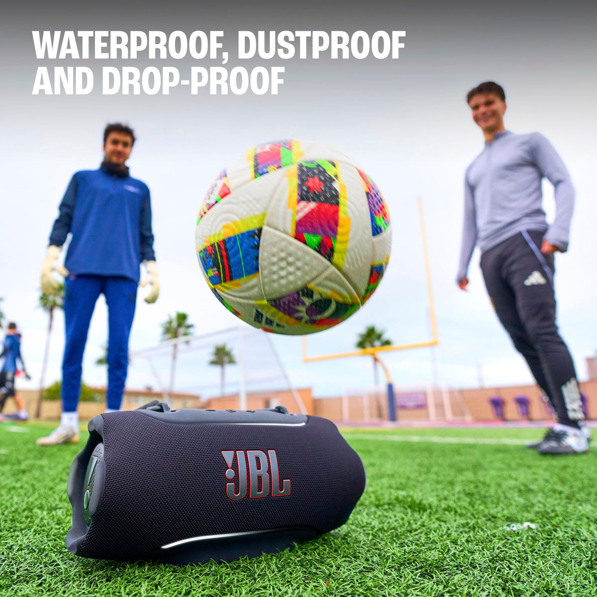 JBL Xtreme 5 - Portable Waterproof Speaker with Massive Legendary JBL Sound, Ambient Edge Lighting, and a Convenient Shoulder Strap - Squad