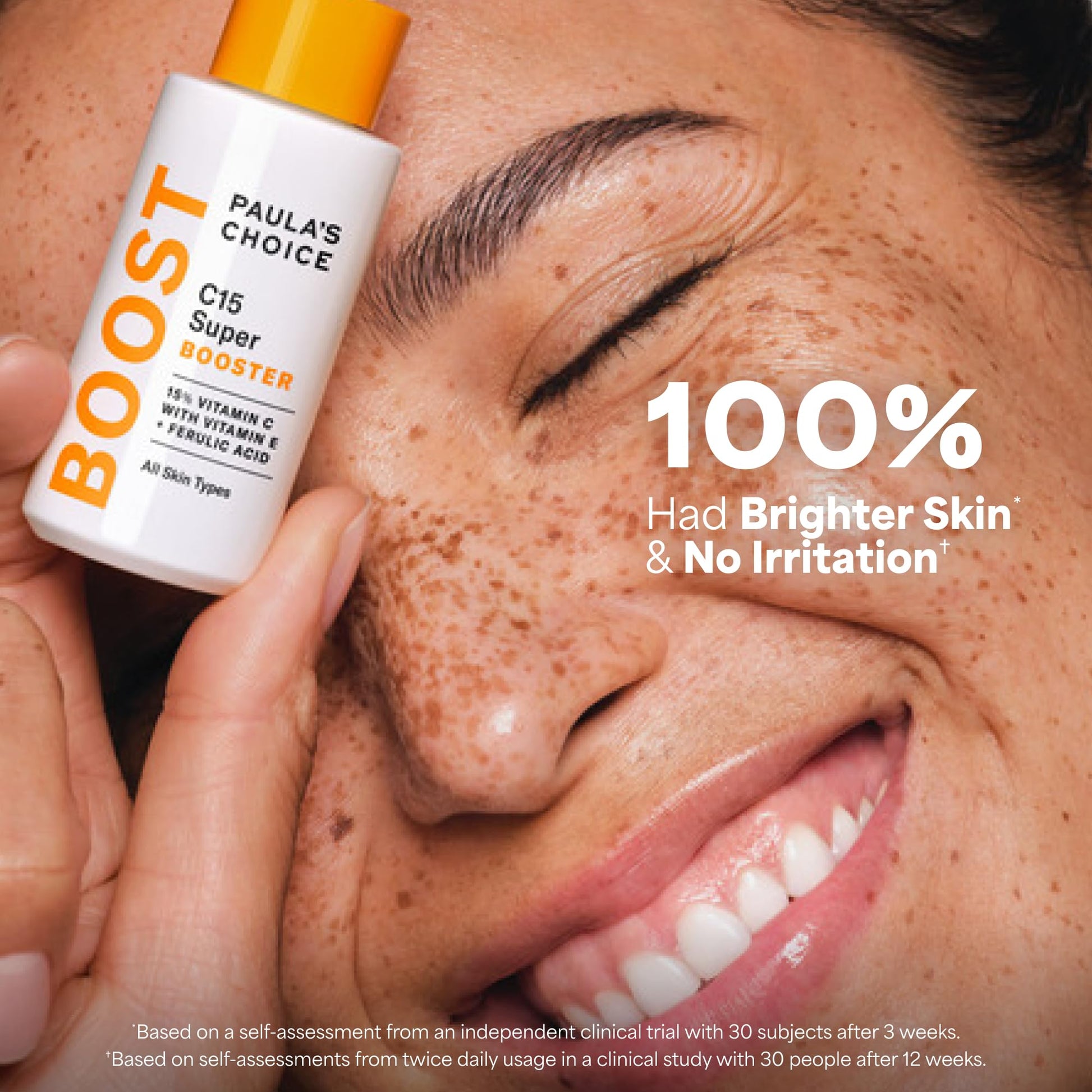 Paula's Choice C15 Super Booster, 15% Vitamin C with Vitamin E & Ferulic Acid, Brightening Serum for Discolouration, Dark Spots & Wrinkles, Fragrance-Free, 20 mL - Available at All In One Marketplace Canada