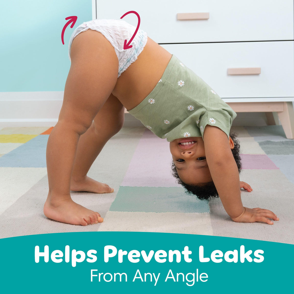 Pampers Diapers - Cruisers 360 degrees - Size 4, 64 Count, up to 100% Leakproof Fit, Designed for Active Babies, Pull On Diaper, EZ Off Tabs Designed for Easy Changes