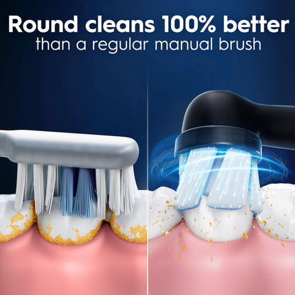 Oral-B iO Genuine Gentle Care Replacement Brush Heads, Black, 2ct Refills, 6 Month Supply, Compatible Exclusively with Oral-B iO Electric Toothbrushes, Not Compatible with any Other Series Including: Pro, Vitality, Smart, or Genius
