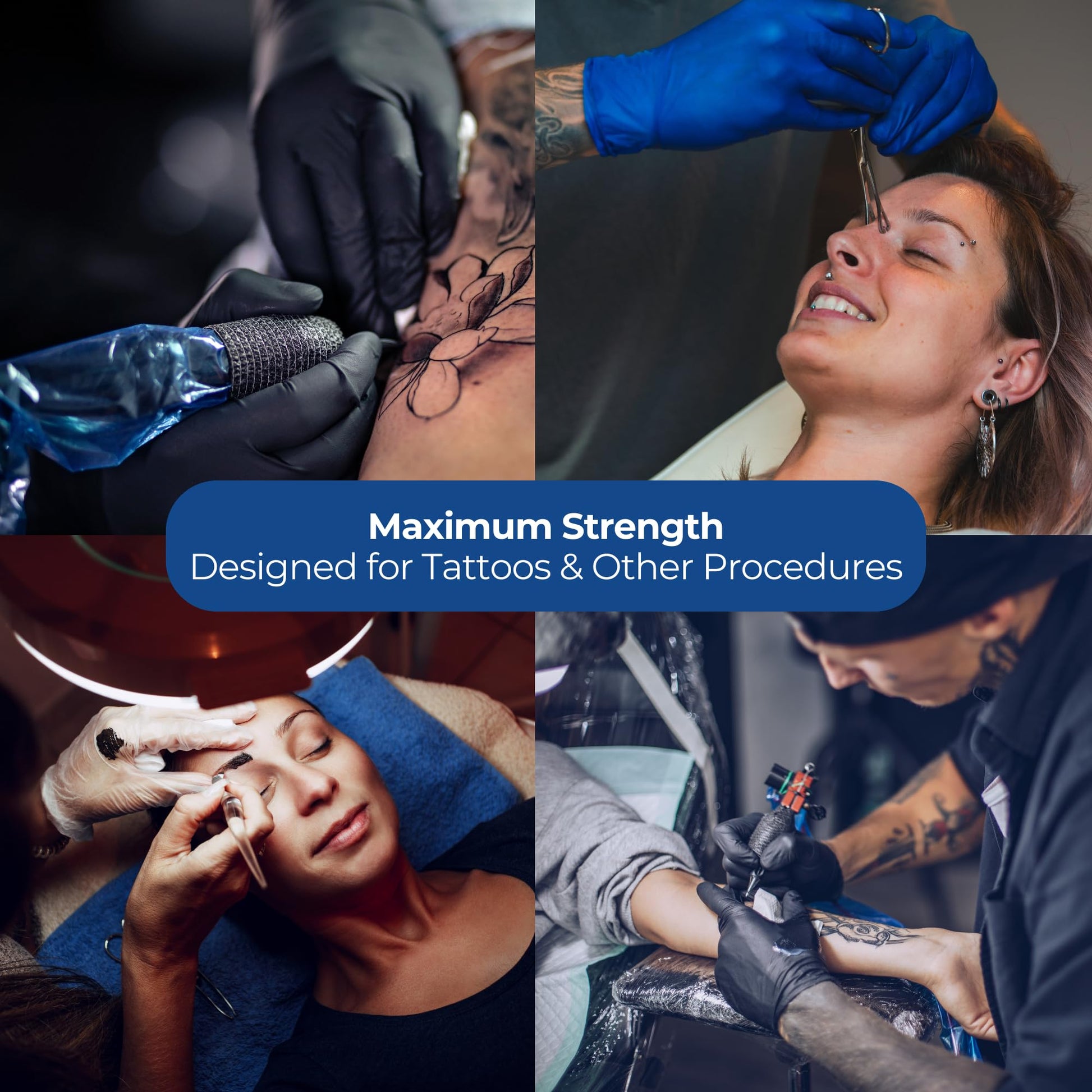 Numbskin 5% Lidocaine Numbing Cream – Fast-Acting Topical Anesthetic for Temporary Pain Relief – Commonly Used Before Tattoo, Microneedling, Waxing & Piercing – With Vitamin E – 2 oz (56 g) - Available at All In One Marketplace Canada